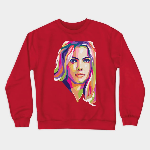 Scarlett Johansson Crewneck Sweatshirt by Wpap_ayy